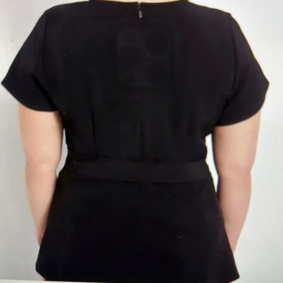 Lane Bryant Lena Top Short Sleeve Black Size 18 New With Tags - Picture 6 of 16